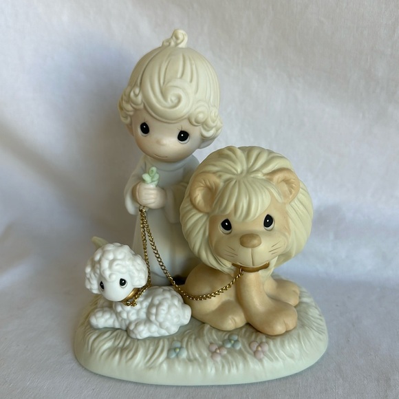 Enesco Precious Moments “And a Small Child Shall Lead Them” porcelain figurine